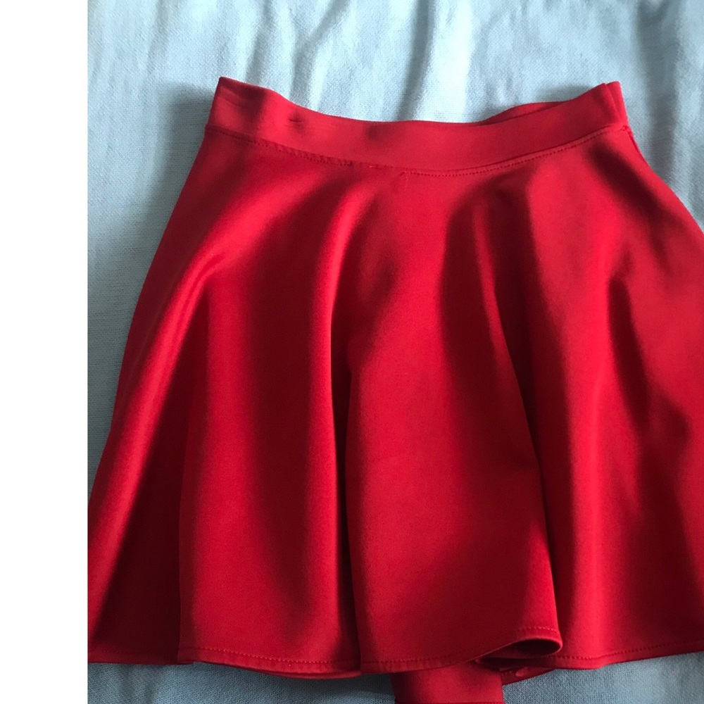 Red Skater Skirt